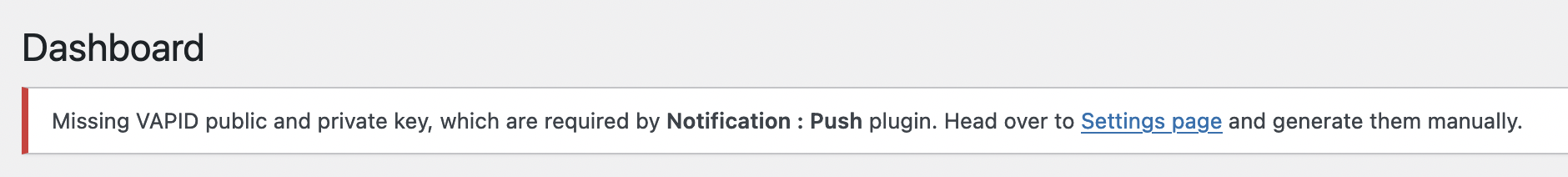 Generate VAPID Keys