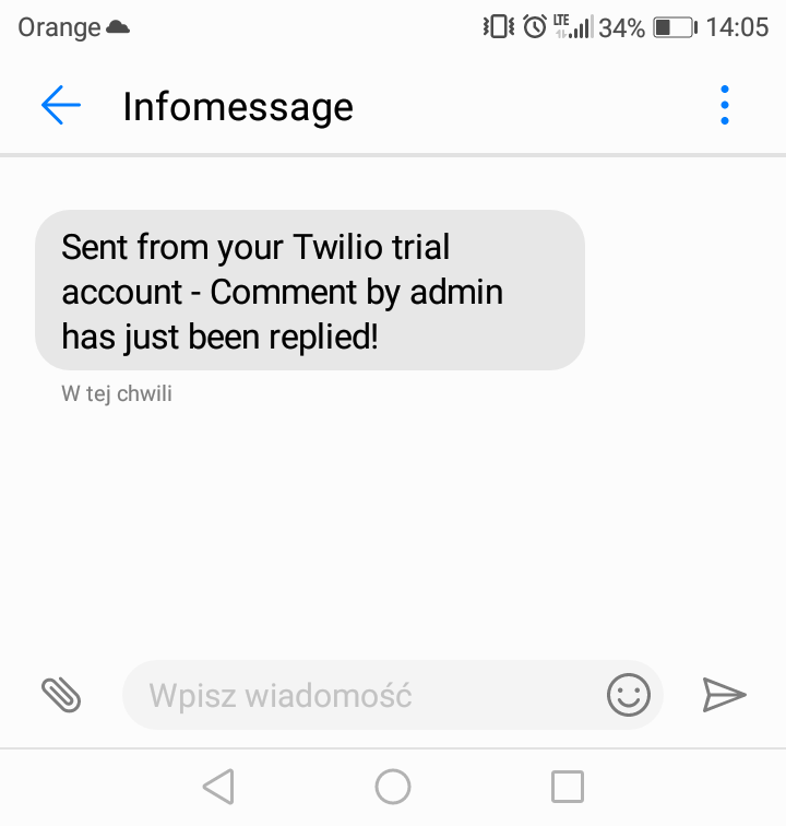 SMS Example